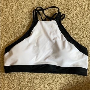 Black and white bikini